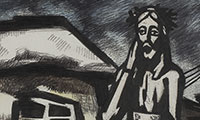 Oscar Rabin. Christ à Lianozovo. 1966