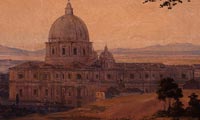 Alexey Bogolyubov. Rome. View from Pamphilus Dorn. 1857