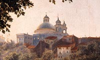 Mikhail Lebedev. Paysage italien. Ariccia près de Rome. 1835