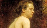 Ilya Repin. A Nude Model. 1987
